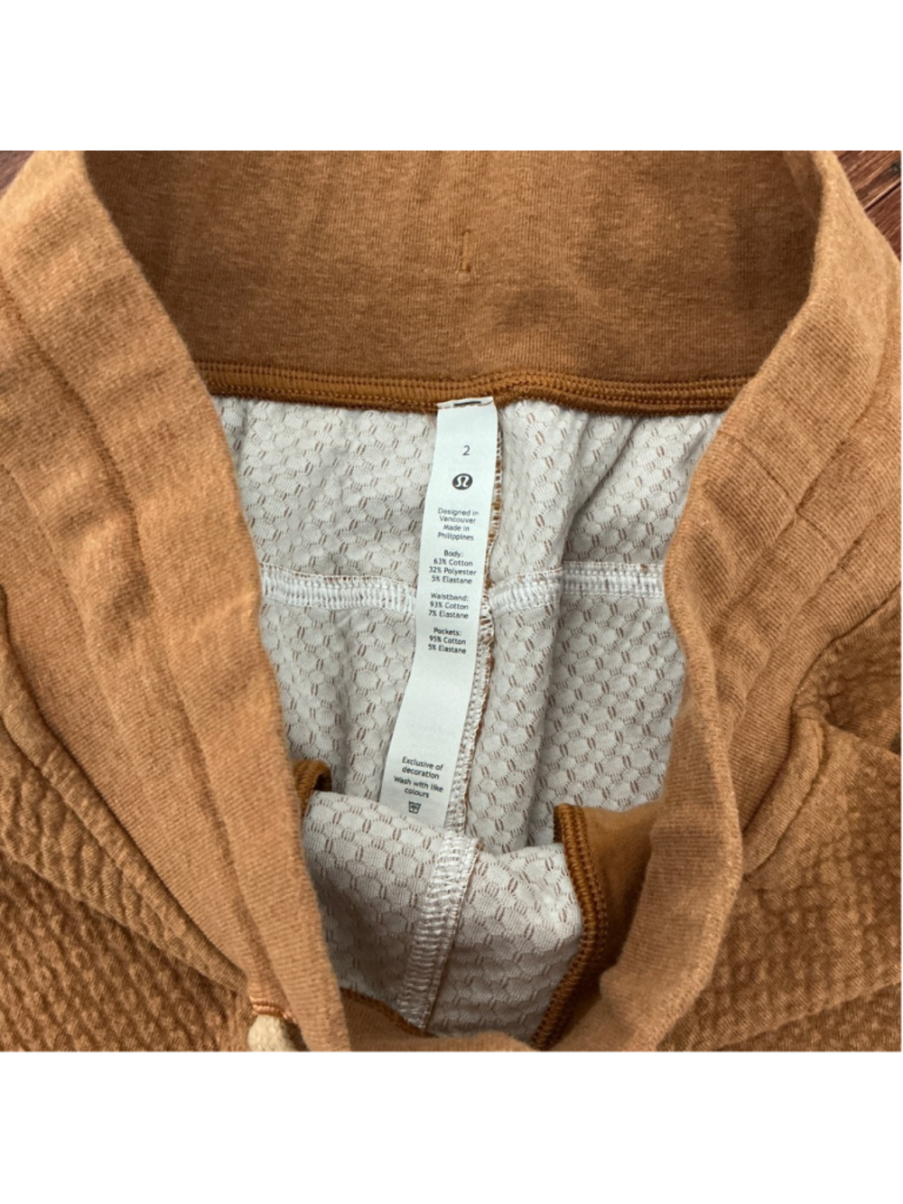Women's Lululemon Rust Brown Joggers Size 2 - Picture 3 of 7